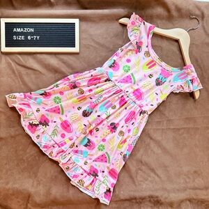 Ice Cream Print Twirl Dress